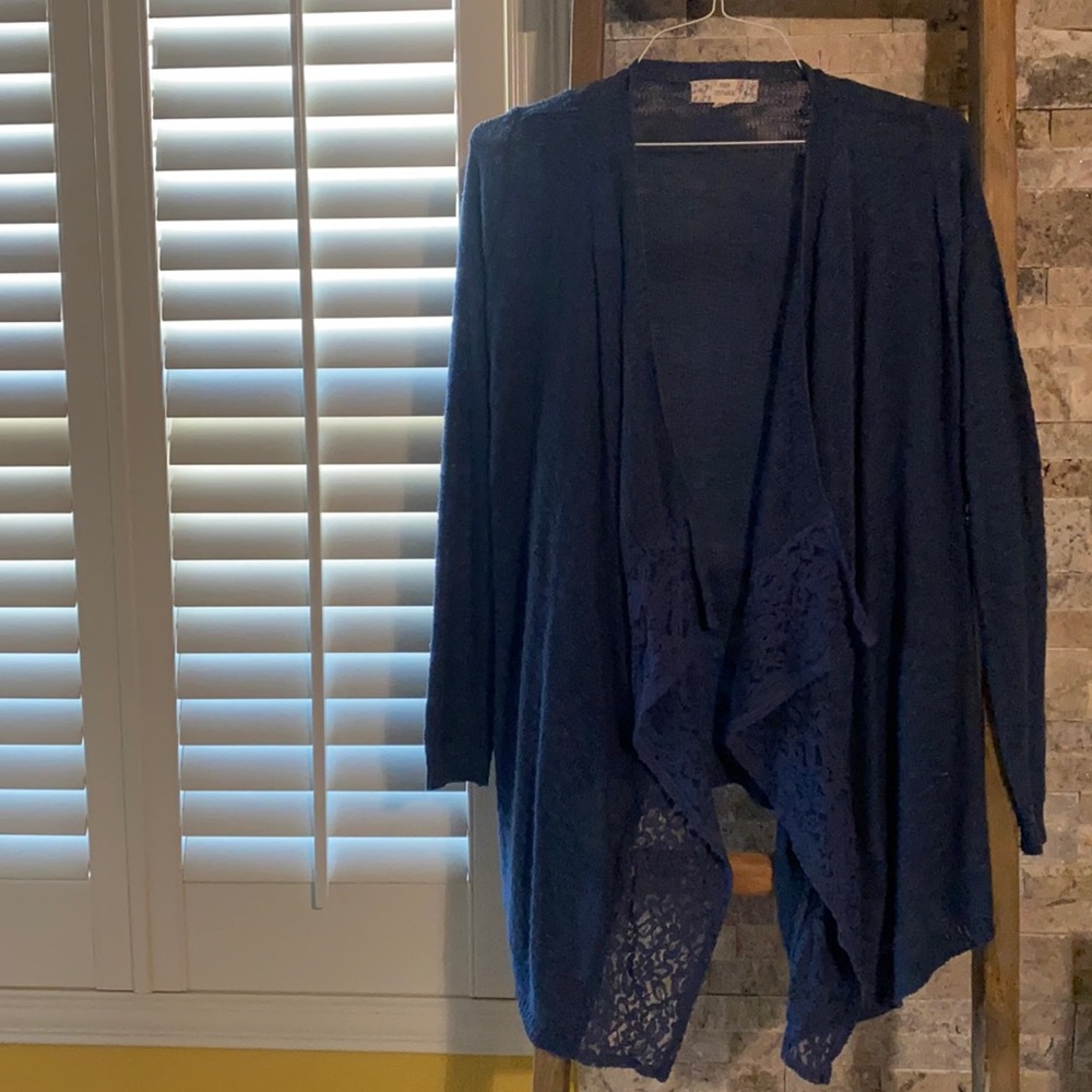 Blue cardigan, size extra small